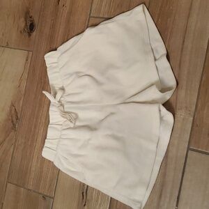 RSQ brand Velvet shorts cream colored size large kids